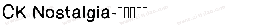 CK Nostalgia字体转换